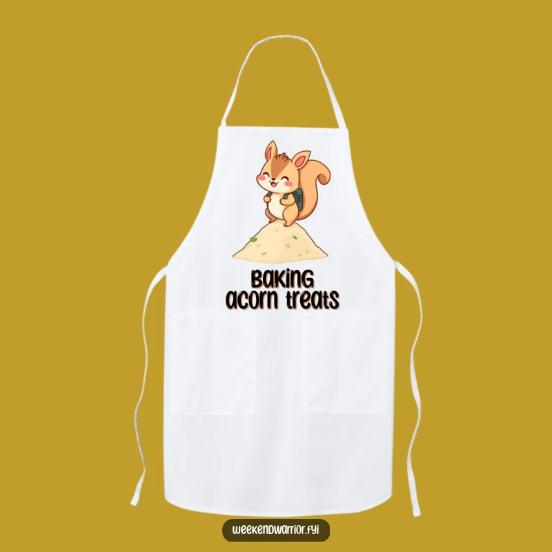 Funny Squirrel Hiker Apron: Adventure Chef Outfit, Humorous Gift