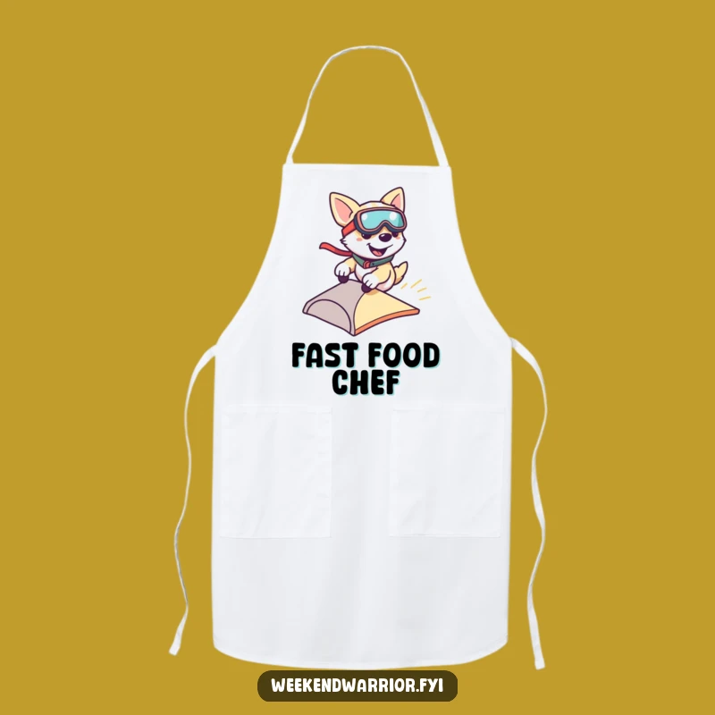 Funny Dog Zipping Apron: Cook with Speedy Canine Style, a Perfect Funny Gift