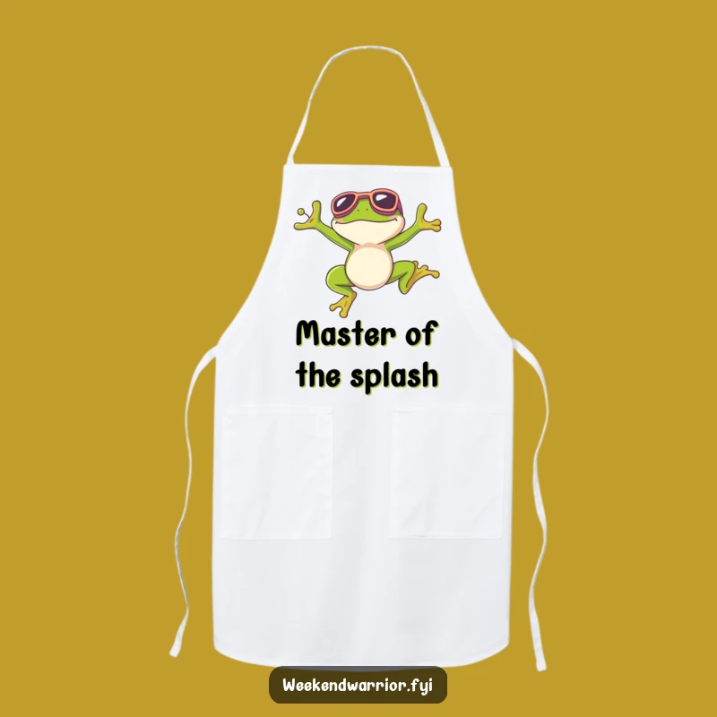 Funny Chef Frog Apron - Hilarious Goggle Frog Cooking Gift