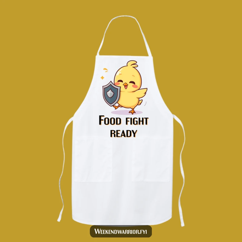 Funny Chick Shield Apron - Cook with Playful Defense!