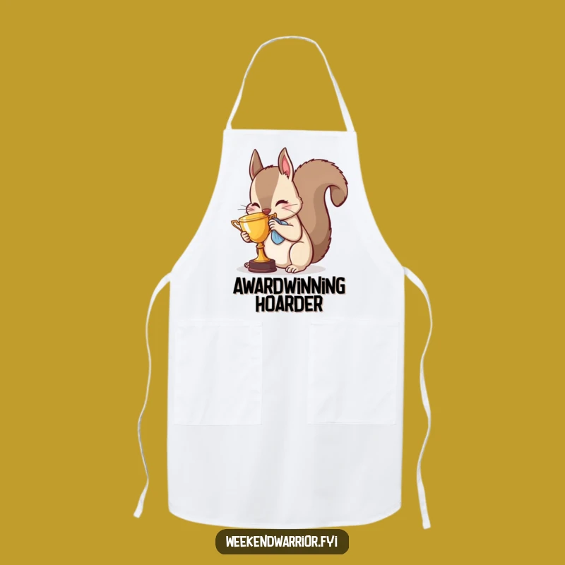 Funny Squirrel Chef Apron - Hilarious Kitchen Gift for Trophy-Winning Cooks