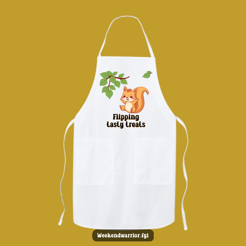 Funny Squirrel Vine Apron: Playful Swinger's Kitchen Wear, Fun Gift