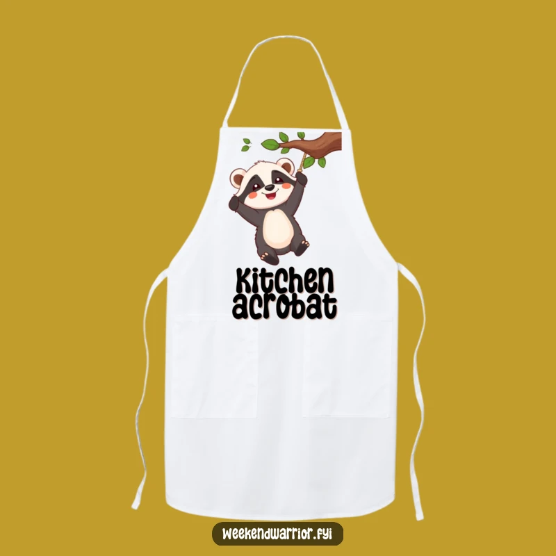 Funny Badger Swinger Apron: Playful Kitchen Fun, Enthusiastic Swing, Ideal Gift
