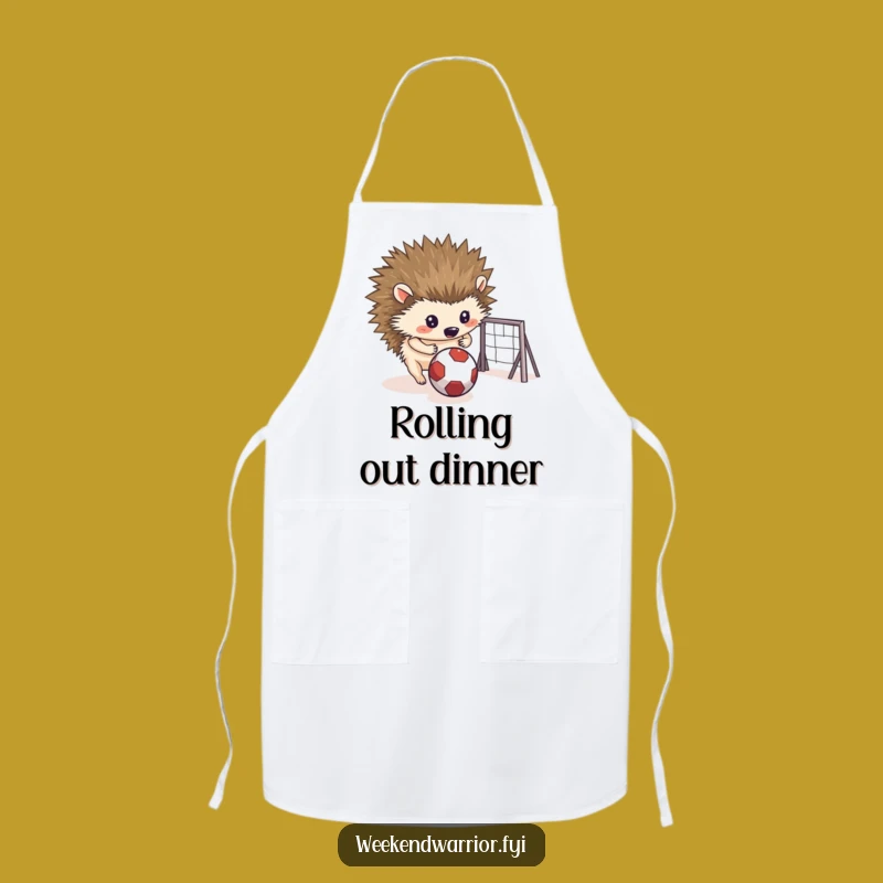Funny Hedgehog Goal Apron: Cook with Determined Critter Style, a Perfect Funny Gift