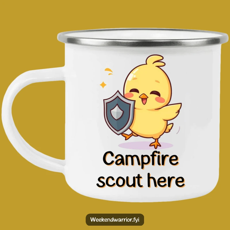 Funny Chick Defender Camping Mug - Giggles on the Trail!