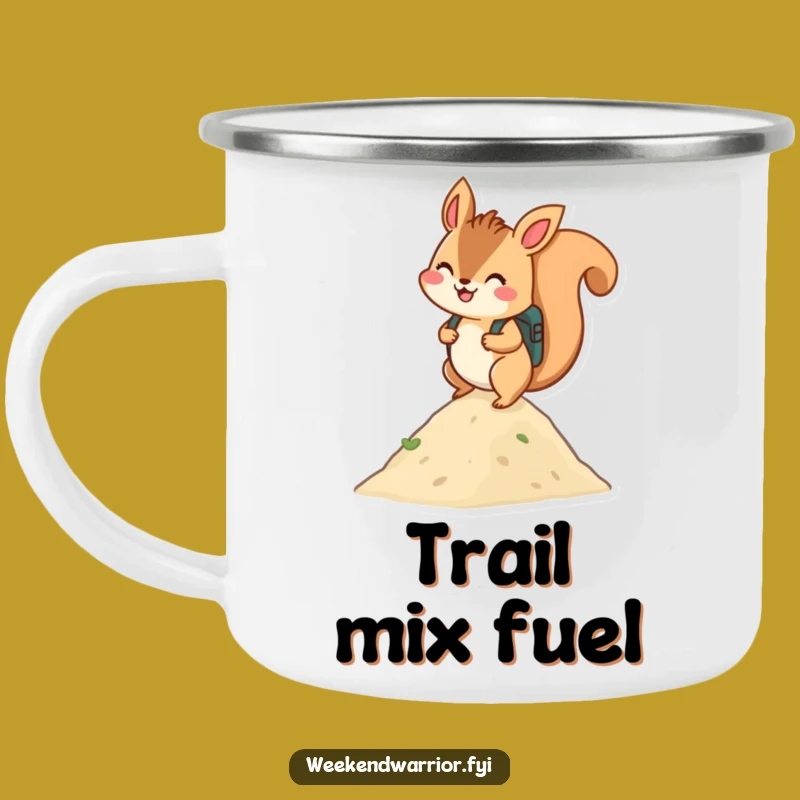 Funny Squirrel Hiker Camping Mug: Outdoor Adventure Cup, Gift