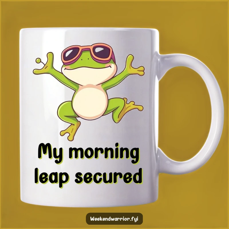 Funny Leaping Frog Goggles Mug - Perfect Hilarious Gift for Jump Enthusiasts