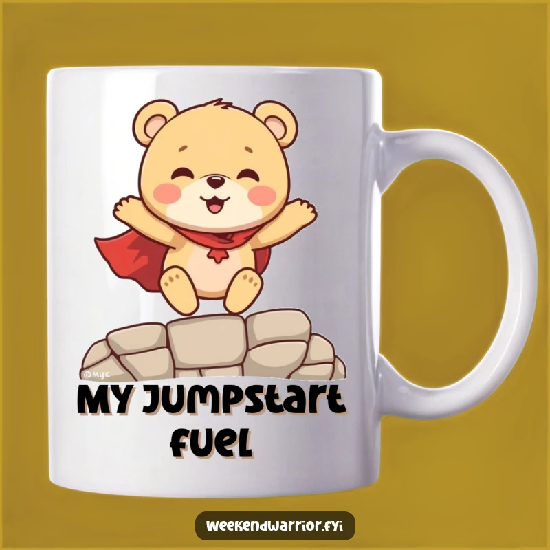 Funny Superhero Bear Cub Mug - A Hilarious Gift for Little Heroes