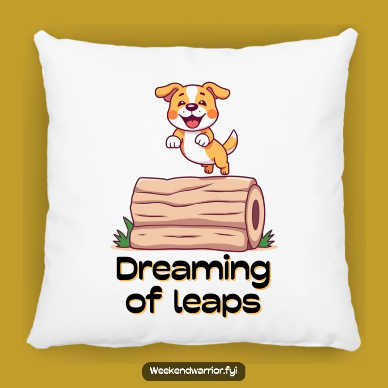 Funny Dog Jump Pillow: Cozy Comfort with a Playful Pup
