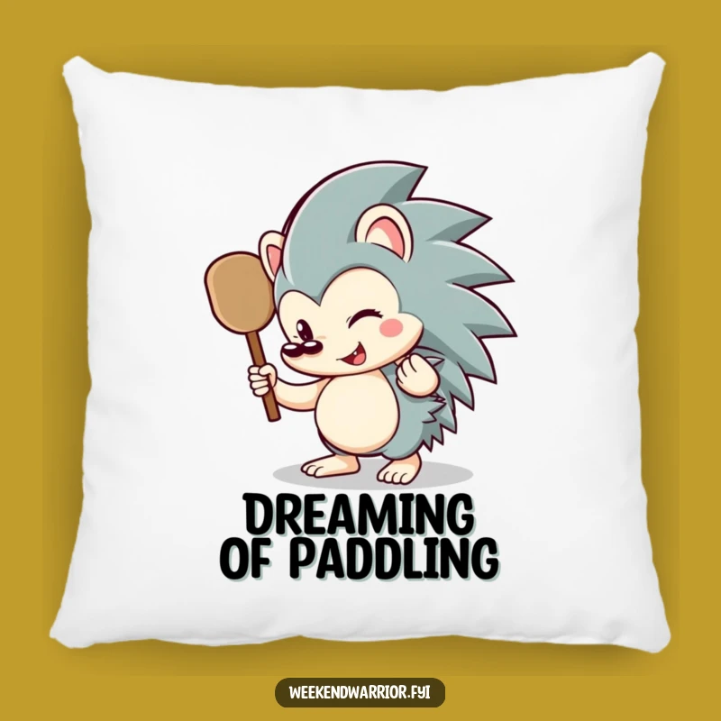 Funny Hedgehog Paddle Pillow: Cozy Comfort with a Hilarious Woodland Friend