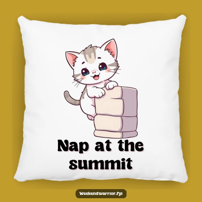 Funny Kitten Climber Pillow: Cozy Up with Cute Cat Comfort, a Perfect Funny Gift