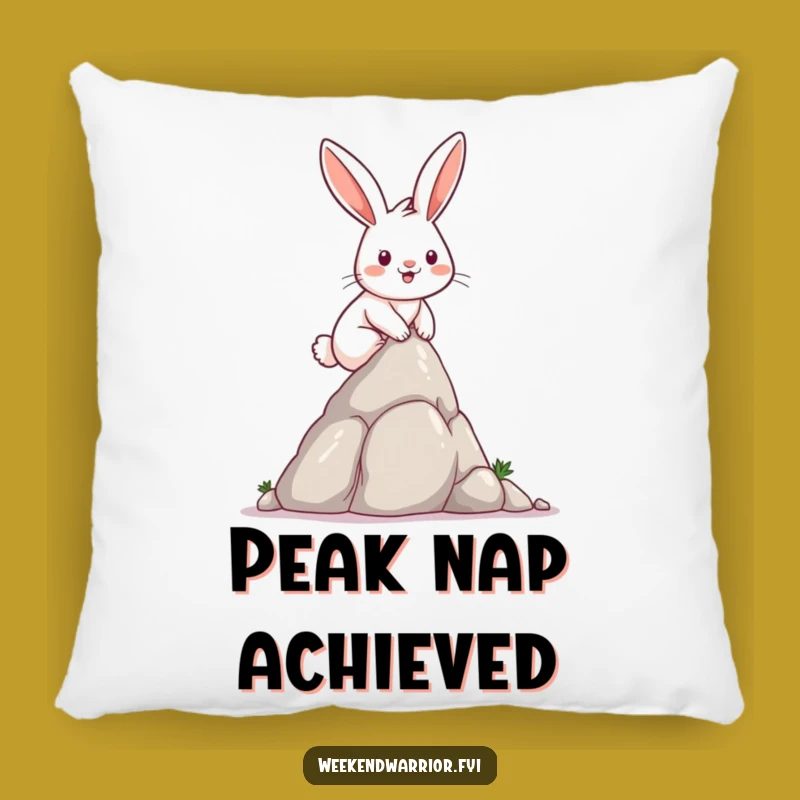 Funny Rabbit Pillow: Determined climber comfort, a delightful funny gift.