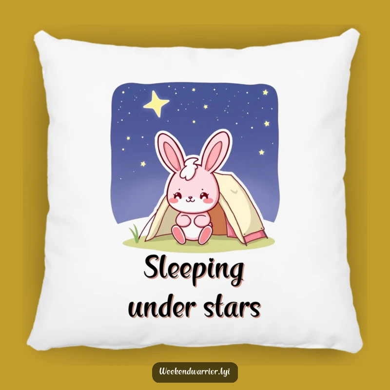 Funny Bunny Tent Pillow - Snuggle Up Under the Stars!