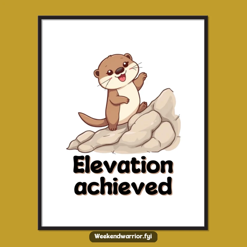 Funny Otter Digital Art: Instant Download, Hilarious Animal Wall Decor Gift
