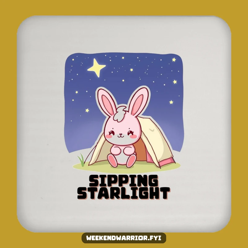 Funny Bunny Camp Coaster - Protect with Starry Charm!
