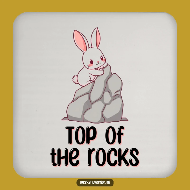 Funny Kawaii Rabbit Coaster - Hilarious Climbing Drink Protector