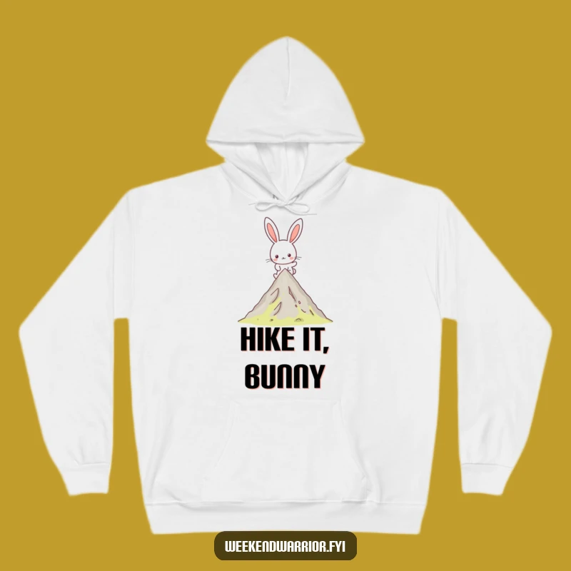 Cozy Funny Kawaii Rabbit Hike Hoodie - Warmth for the Trail