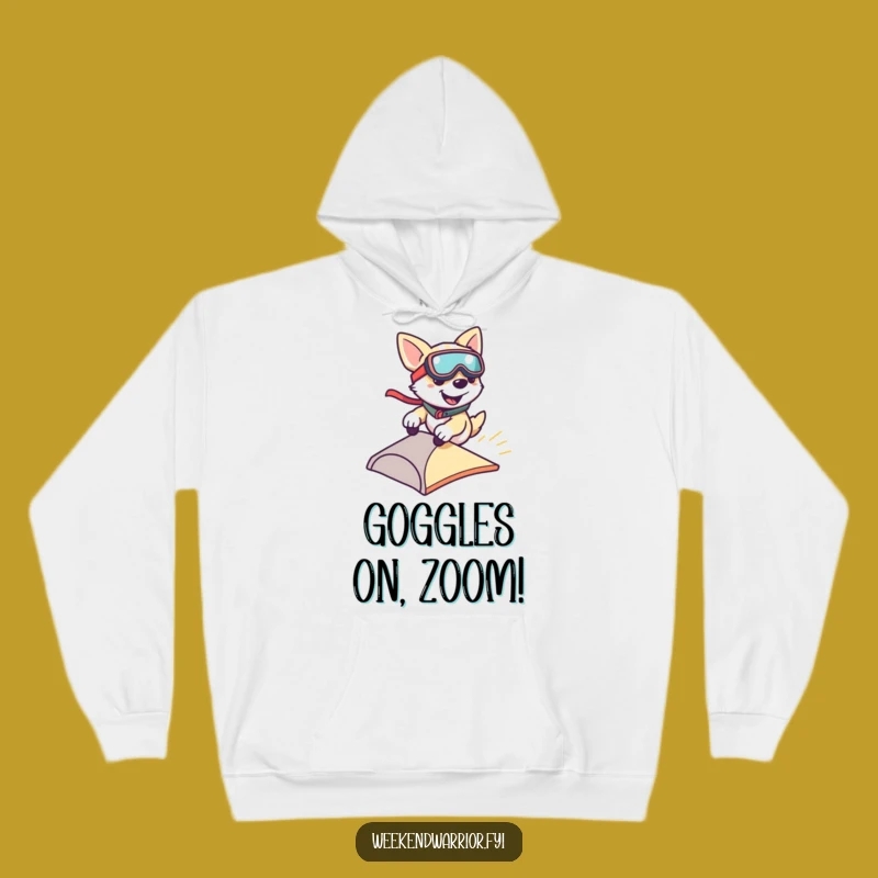 Funny Dog Zipping Hoodie: Cozy Up with This Fast Canine Apparel, a Perfect Funny Gift