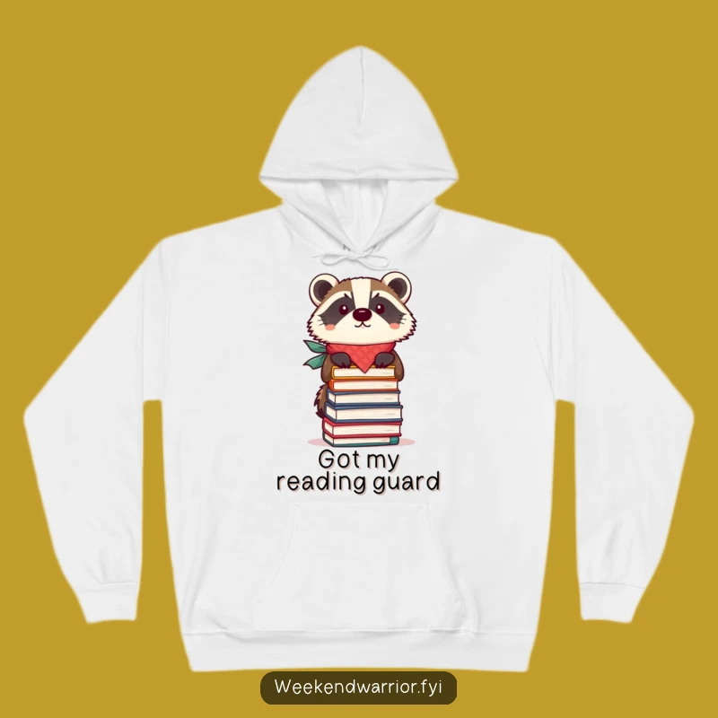 Funny Focused Badger Hoodie: Cozy Concentration
