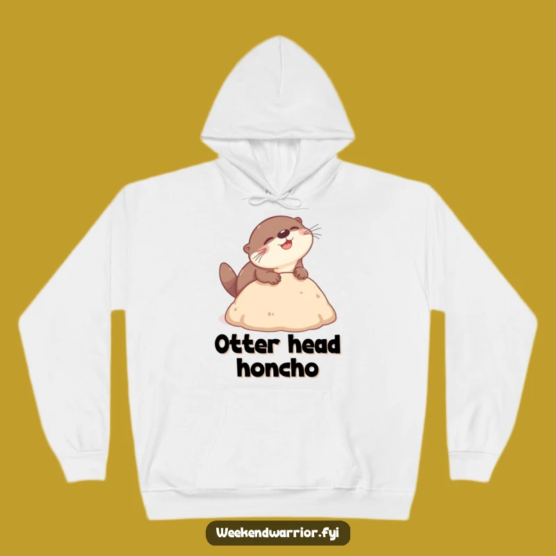 Funny Otter Headbutt Hoodie - Cozy Dive into Fun