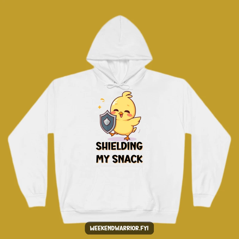 Funny Chick Shield Hoodie - Cozy Protection and Giggles!