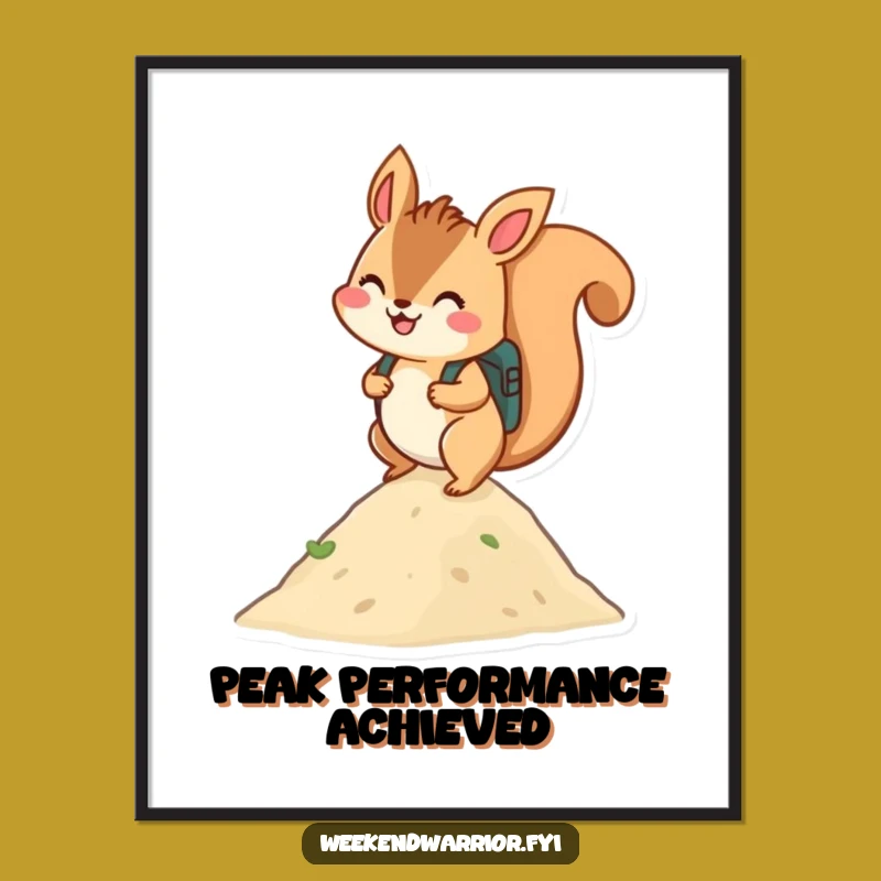 Funny Free Printable Wall Art: Squirrel Climber DIY Downloadable Decor for Inspiration