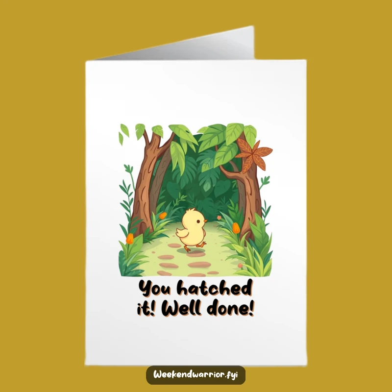 Free Printable Congrats Card: Chick Explorer, Jungle Triumph Downloadable!