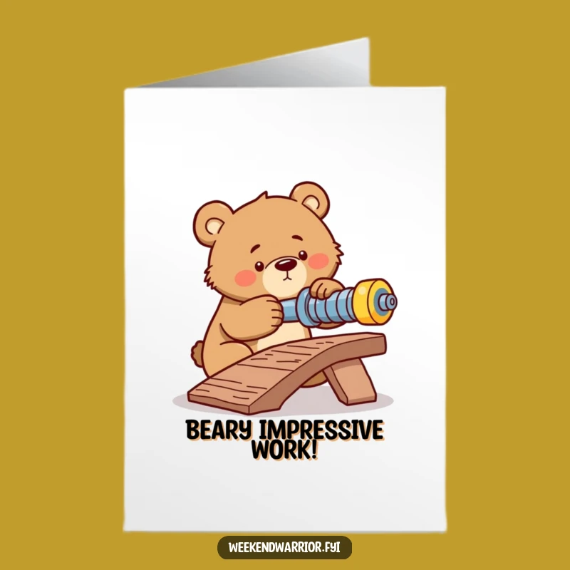 Free Printable Congrats Card: Determined Bear's Project, Your DIY Downloadable Gift