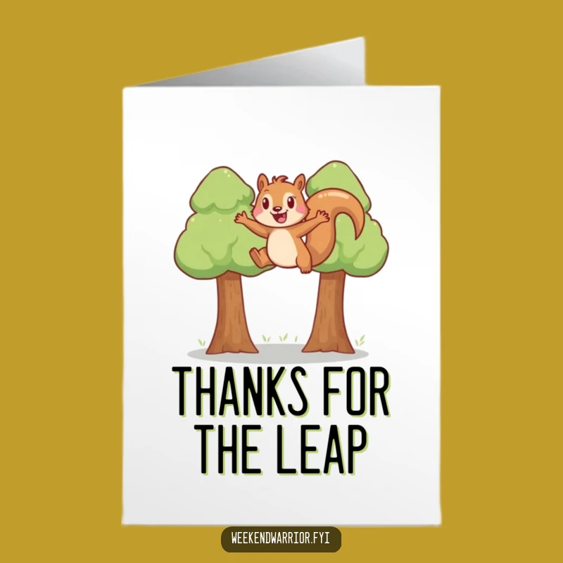 Free Printable Squirrel Thank You Card Funny Downloadable Gift for Quick Thanks
