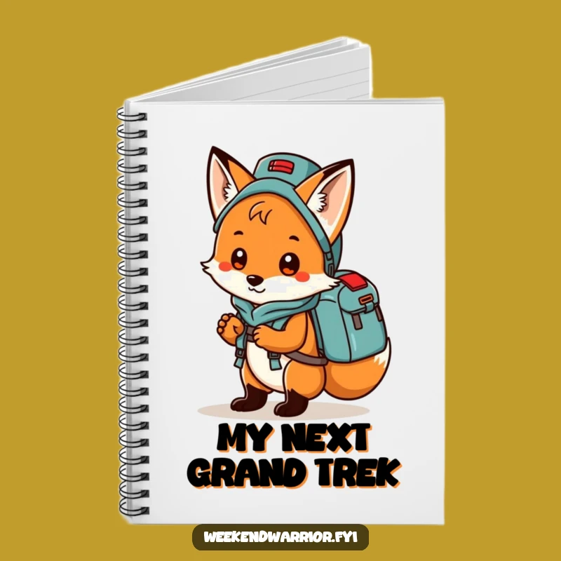 Funny Fox Notebook: Playful adventurer fox, perfect for notes and funny gift ideas.