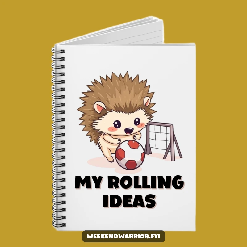 Funny Hedgehog Goal Notebook: Jot Down Plans with Determined Critter Style, a Funny Gift