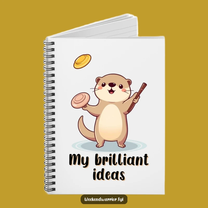Funny Otter Juggling Notebook: Journal Your Skills with Otter Cover, Gift