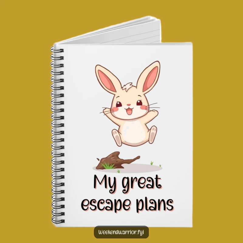 Funny Rabbit Leap Notebook A Journal for Victorious Bunny Ideas