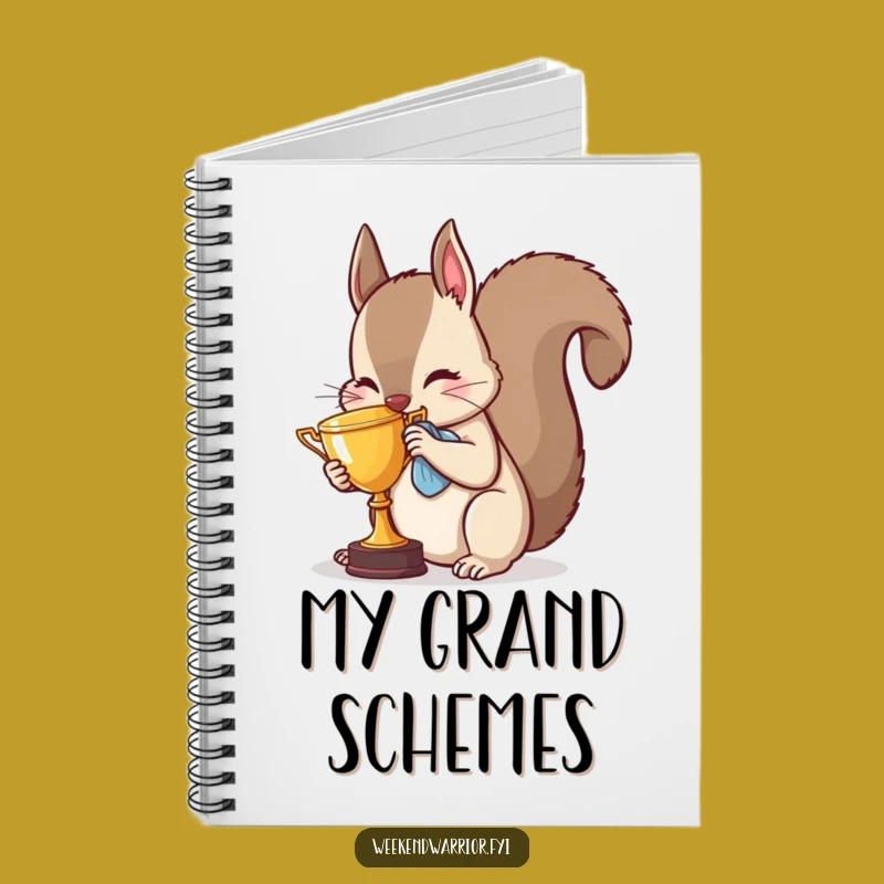 Funny Squirrel Trophy Notebook - Hilarious Journal for Champions