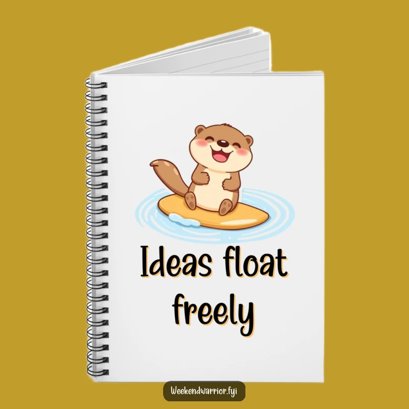 Funny Otter Paddleboard Notebook: Journal Your Joyful Adventures Gift