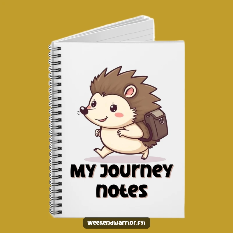 Funny Hedgehog Notebook: Journal Your Determined Journey