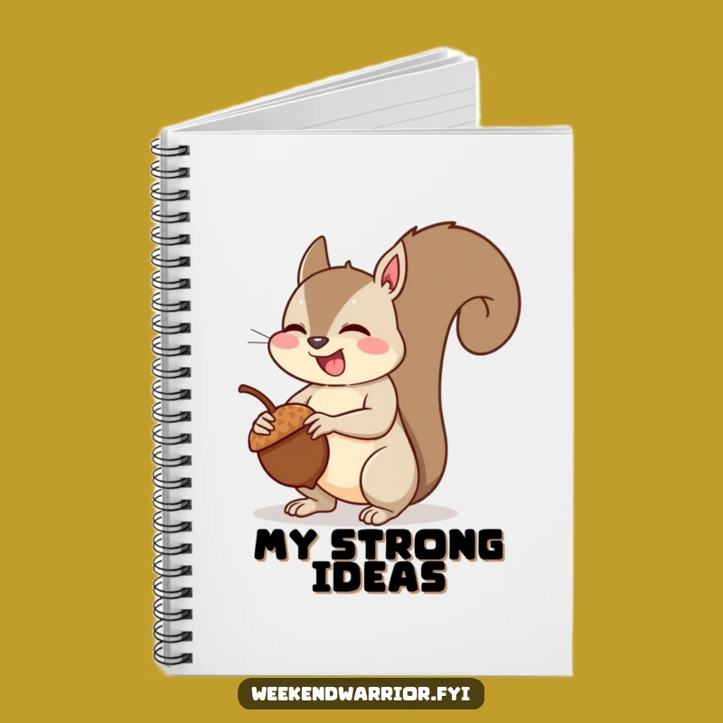 Funny Squirrel Muscle Notebook: Journal Your Strength with Squirrel Cover, Gift