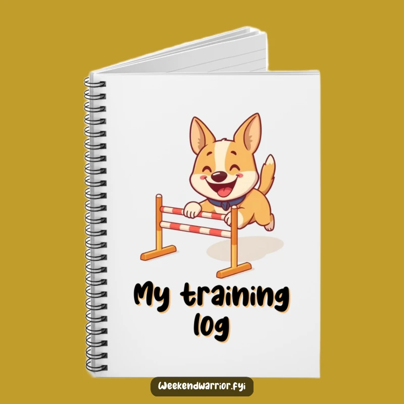 Funny Dog Obstacle Course Notebook: Pooch Journal, Creative Gift
