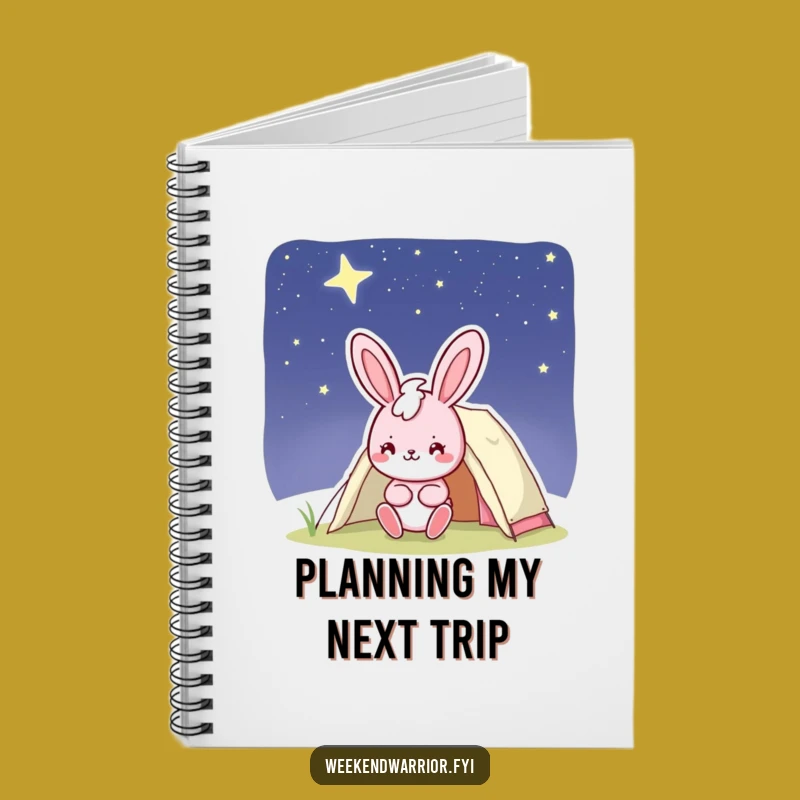 Funny Bunny Camp Notebook - Jot Down Starry Night Adventures!