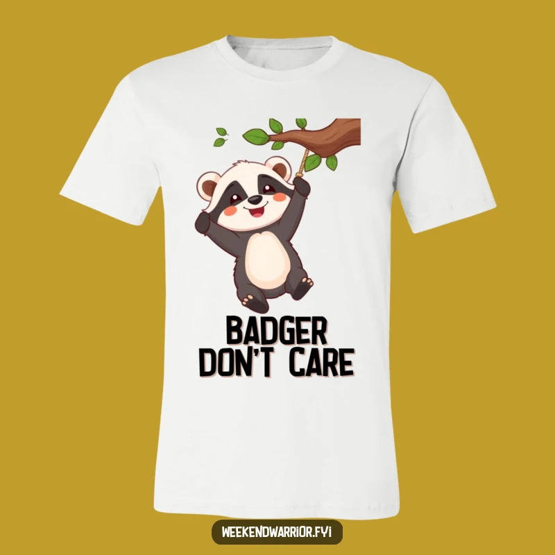 Funny Badger Swinger T-Shirt: Wild Fun, Joyful Swing, Hilarious Gift for Friends