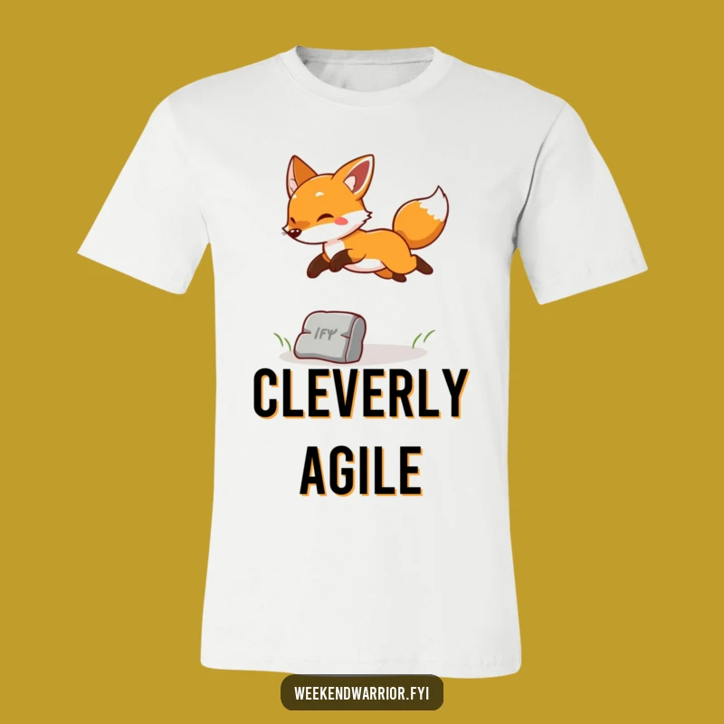 Funny Cheerful Fox T-Shirt: Wear Your Playful Energy!