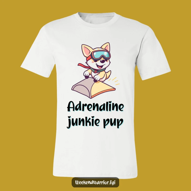 Funny Dog Zipping T-Shirt: Wear This Fast Canine Design, a Perfect Funny Gift