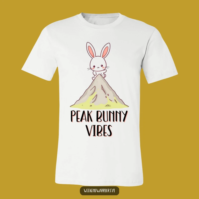 Funny Kawaii Rabbit Hike T-Shirt - Conquer Your Day