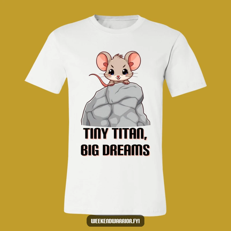 Funny Mouse Rock Climbing Tee: Brave Explorer Shirt, Perfect Unique Gift