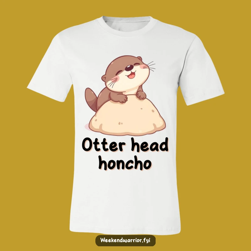 Funny Otter Headbutt T-Shirt - Gleeful Dive Tee