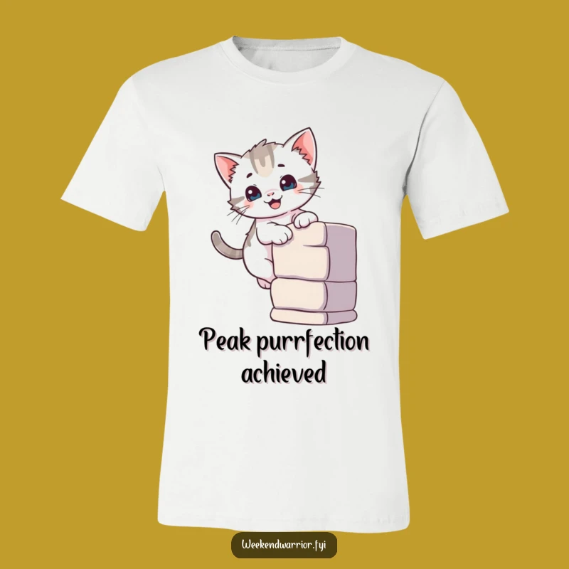 Funny Kitten Climber T-Shirt: Wear Your Love for Cute Cats, a Perfect Funny Gift