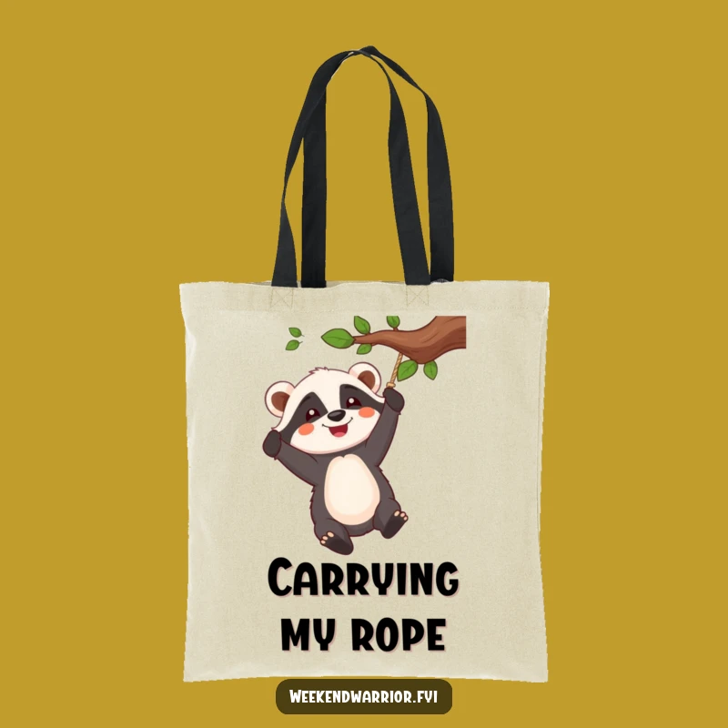Funny Badger Swinger Tote Bag: Carry Your Fun, Joyful Design, Great Humorous Gift