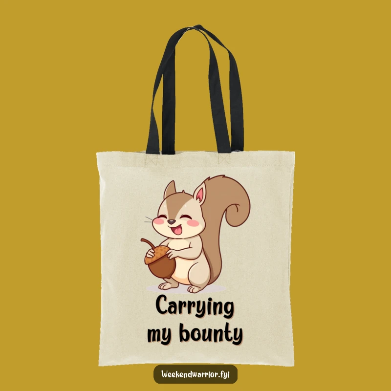 Funny Squirrel Muscle Tote Bag: Giggling Squirrel Strength Bag, Fun Accessory
